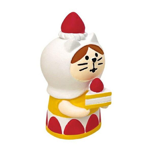 デコレ(DECOLE) コンコンブル 洋菓子コンブルジャンボないちごフェア ねこずきん ショートケーキ フィギュア 置物 商品画像2：キャラグッズPERFECT WORLD TOKYO