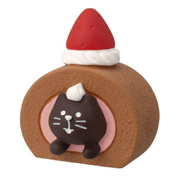 デコレ(DECOLE) コンコンブル 洋菓子コンブルジャンボないちごフェア ロールケーキつっこみ猫 フィギュア 置物 商品画像1：キャラグッズPERFECT WORLD TOKYO