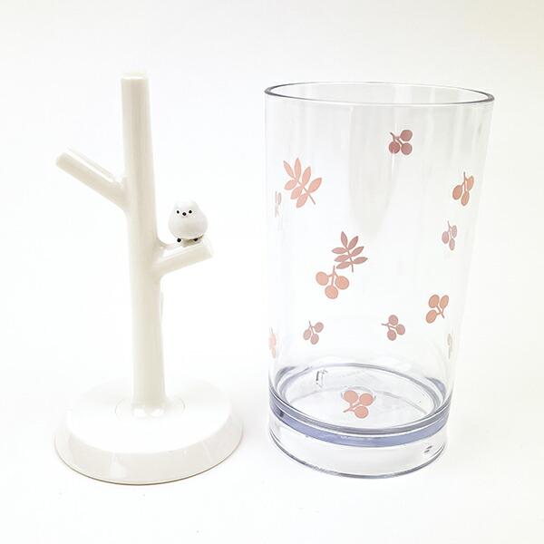 シマエナガ うがいコップ＆スタンド 商品画像2：キャラグッズPERFECT WORLD TOKYO