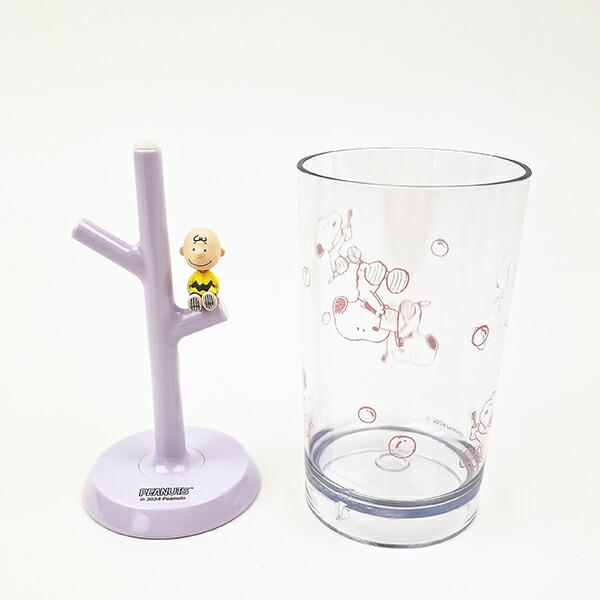 スヌーピー チャーリーブラウン うがいコップ＆スタンド SNOOPY 商品画像2：キャラグッズPERFECT WORLD TOKYO