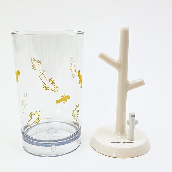 ムーミン ニョロニョロ うがいコップ＆スタンド (イエロー) 商品画像2：キャラグッズPERFECT WORLD TOKYO