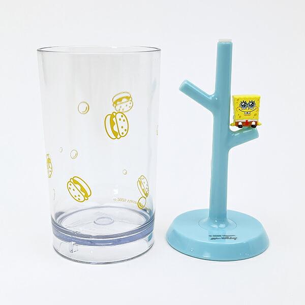 スポンジボブ うがいコップ&スタンド (イエロー) 商品画像2：キャラグッズPERFECT WORLD TOKYO