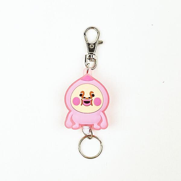 こびとづかん カクレモモジリ ラバーリールキーホルダー