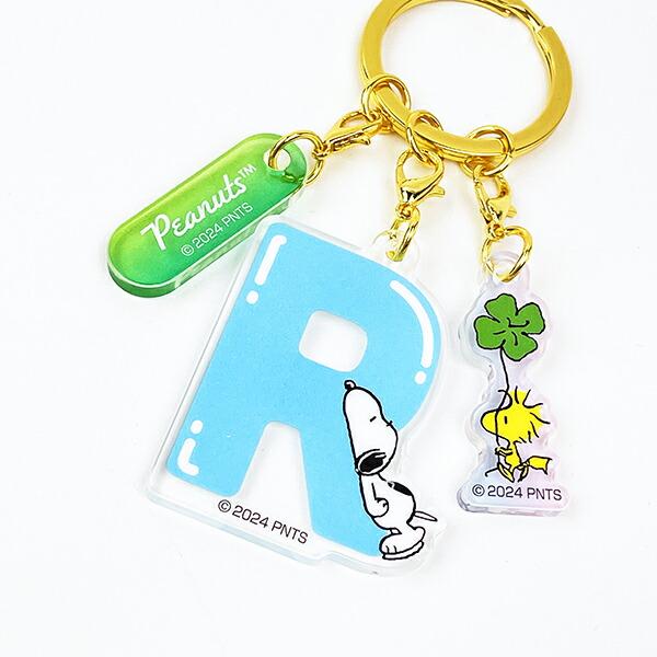 スヌーピー 『R』 イニシャル3連アクリルキーホルダー (ブルー) SNOOPY 商品画像2：キャラグッズPERFECT WORLD TOKYO