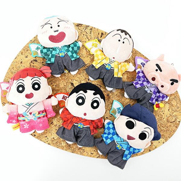 クレヨンしんちゃん しんのすけ ニッポンアート刺繍チャームつきぬいぐるみキーリング ぬいぐるみ 商品画像6：キャラグッズPERFECT WORLD TOKYO