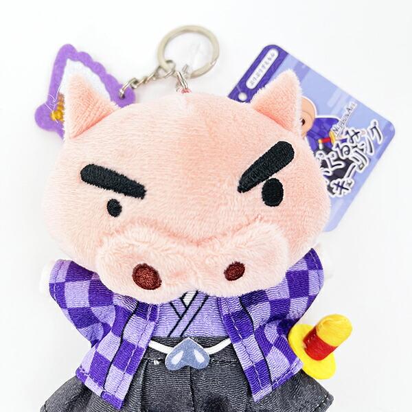 クレヨンしんちゃん ぶりぶりざえもん ニッポンアート刺繍チャームつきぬいぐるみキーリング ぬいぐるみ 商品画像2：キャラグッズPERFECT WORLD TOKYO
