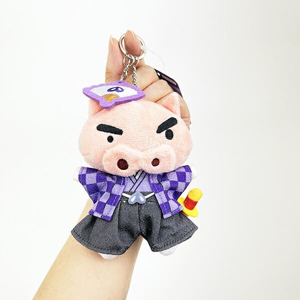 クレヨンしんちゃん ぶりぶりざえもん ニッポンアート刺繍チャームつきぬいぐるみキーリング ぬいぐるみ 商品画像5：キャラグッズPERFECT WORLD TOKYO