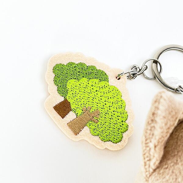 クレヨンしんちゃん むささび なりきりアニマル刺繍チャームつきぬいぐるみキーリング ぬいぐるみ 商品画像3：キャラグッズPERFECT WORLD TOKYO