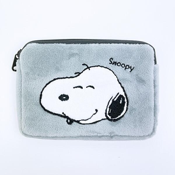 スヌーピー ミニティッシュポーチ付きパスケース  SNOOPY