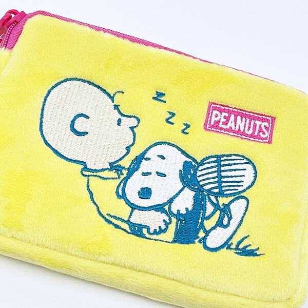 スヌーピー チャーリー・ブラウン ミニティッシュポーチ付きパスケース  SNOOPY 商品画像2：キャラグッズPERFECT WORLD TOKYO