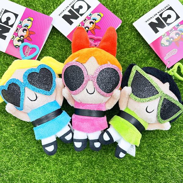 パワーパフガールズ バブルス ぬいぐるみキーリング サングラスver. パワパフ 商品画像5：キャラグッズPERFECT WORLD TOKYO