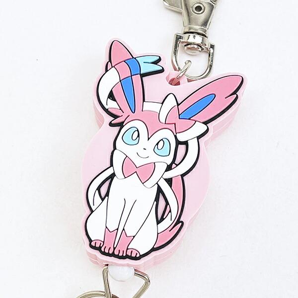 ポケットモンスター ニンフィア（おすわり） ラバーリールキーホルダー ポケモン 商品画像2：キャラグッズPERFECT WORLD TOKYO