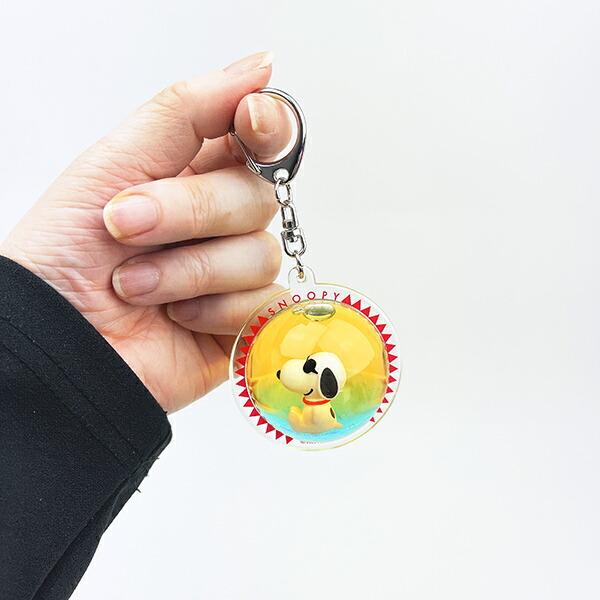 スヌーピー バカンス ぷかぷかキーホルダー (イエロー×ブルー) SNOOPY 商品画像4：キャラグッズPERFECT WORLD TOKYO