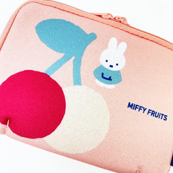 ミッフィー miffy チェリー どっとポーチ ショート MIFFY FRUITS 商品画像2：キャラグッズPERFECT WORLD TOKYO