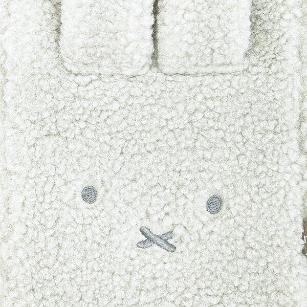 ミッフィー miffy どっとポーチ ショルダーショート ボア グレー 商品画像2：キャラグッズPERFECT WORLD TOKYO