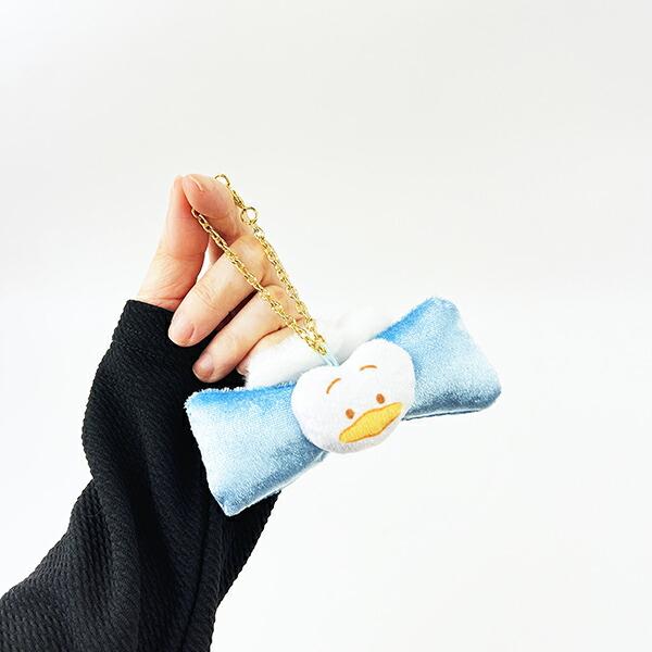 サンリオ あひるのペックル ふわみみリボンバッグチャーム (ブルー) キーホルダー Sanrio 商品画像4：キャラグッズPERFECT WORLD TOKYO