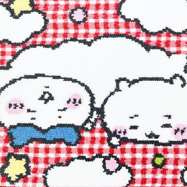 ちいかわ シェニール織 タオルハンカチ(レッド) ごろん 商品画像2：キャラグッズPERFECT WORLD TOKYO