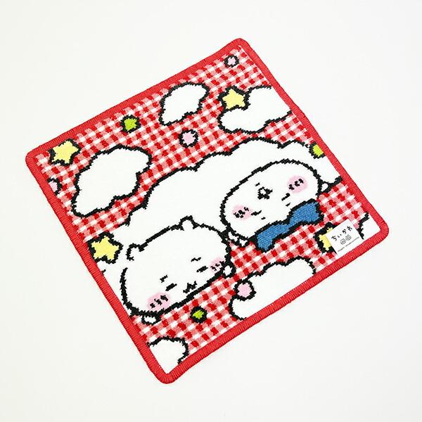 ちいかわ シェニール織 タオルハンカチ(レッド) ごろん 商品画像3：キャラグッズPERFECT WORLD TOKYO