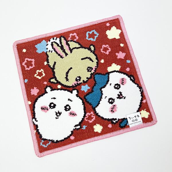 ちいかわ シェニール織 タオルハンカチ(ピンク) キラキラ 商品画像3：キャラグッズPERFECT WORLD TOKYO