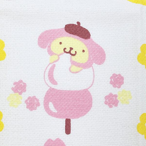 サンリオ ポムポムプリン 和菓子 タオルてぬぐい 日本製 Sanrio 商品画像2：キャラグッズPERFECT WORLD TOKYO