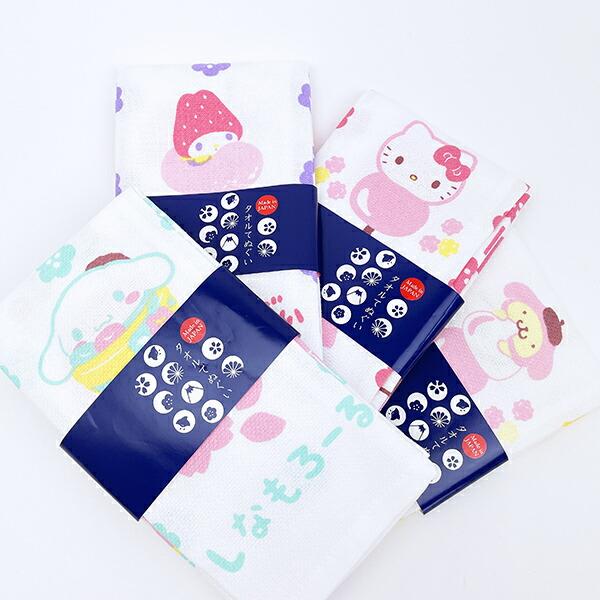 サンリオ ポムポムプリン 和菓子 タオルてぬぐい 日本製 Sanrio 商品画像4：キャラグッズPERFECT WORLD TOKYO