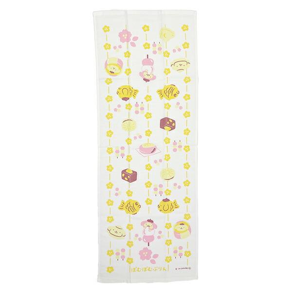 サンリオ ポムポムプリン 和菓子 タオルてぬぐい 日本製 Sanrio