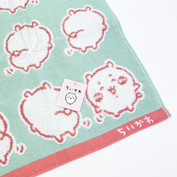 ちいかわ ちいかわ イエー フェイスタオル(グリーン) 日本製 商品画像2：キャラグッズPERFECT WORLD TOKYO