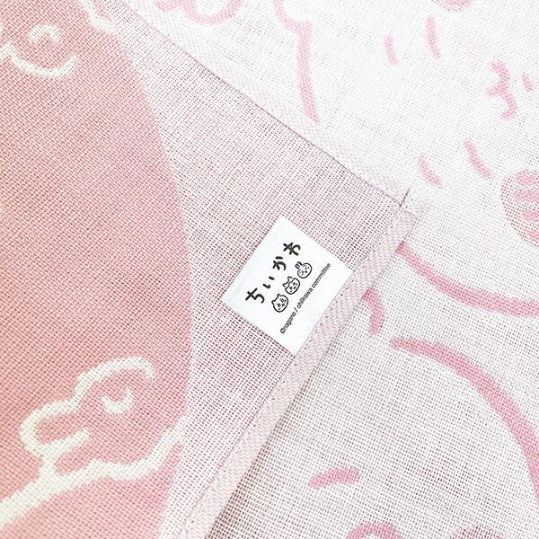 ちいかわ ピース ウォッシュタオル ピンク 商品画像3：キャラグッズPERFECT WORLD TOKYO