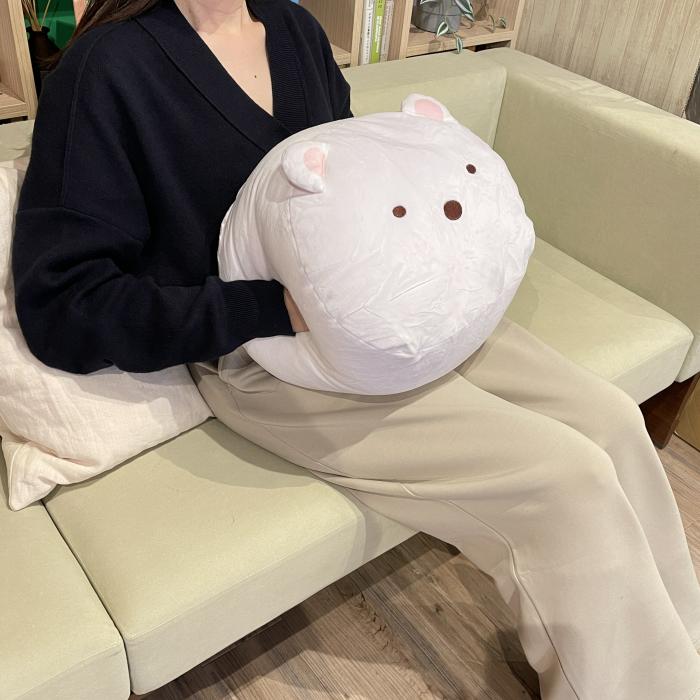 すみっコぐらし しろくま Hag me クッション (ホワイト) すみっこ 商品画像2：キャラグッズPERFECT WORLD TOKYO