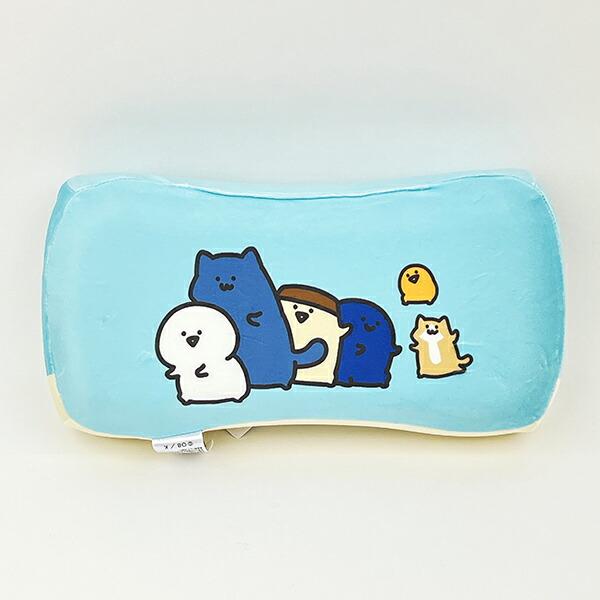 お文具といっしょ 集合 ミニリラックスピロー (ブルー) 商品画像3：キャラグッズPERFECT WORLD TOKYO