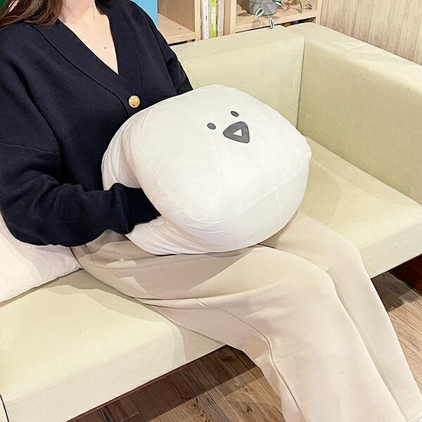 お文具といっしょ お文具 ハグミークッション (ホワイト) 商品画像2：キャラグッズPERFECT WORLD TOKYO