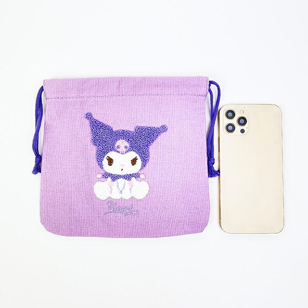 サンリオ クロミ サガラ刺繍巾着ポーチ Sanrio 商品画像3：キャラグッズPERFECT WORLD TOKYO