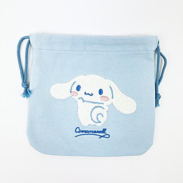 サンリオ シナモロール サガラ刺繍巾着ポーチ Sanrio