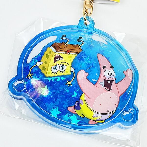 スポンジボブ ホロキラキーホルダー バブル ブルー 商品画像2：キャラグッズPERFECT WORLD TOKYO