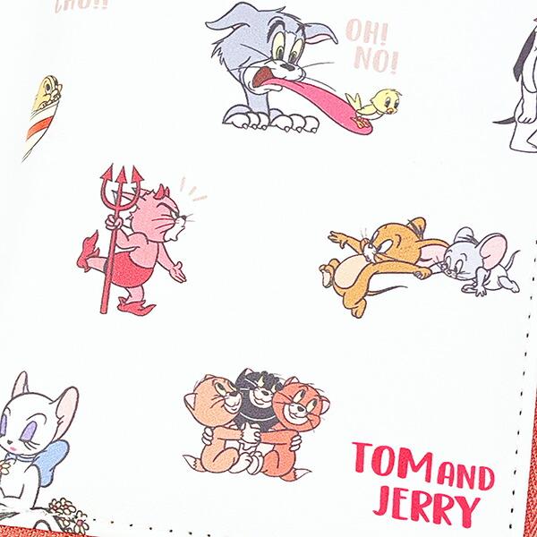 トムとジェリー コンパクトマルチポーチ (コーラルピンク) 商品画像2：キャラグッズPERFECT WORLD TOKYO