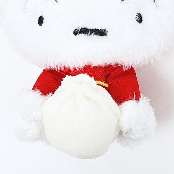 クレヨンしんちゃん 中華シロ ぬいぐるみマスコット キーホルダー 商品画像3：キャラグッズPERFECT WORLD TOKYO