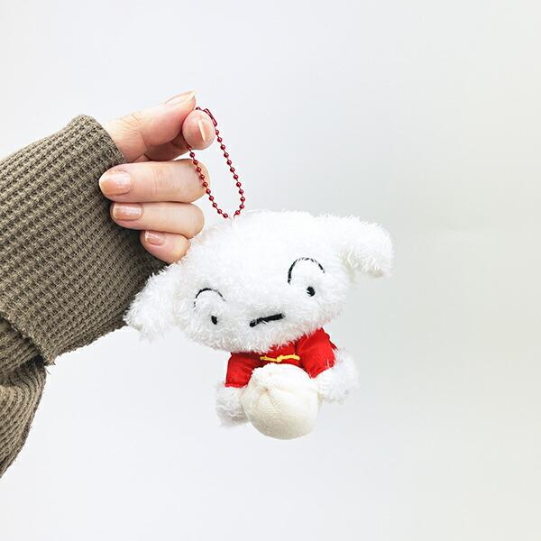 クレヨンしんちゃん 中華シロ ぬいぐるみマスコット キーホルダー 商品画像5：キャラグッズPERFECT WORLD TOKYO