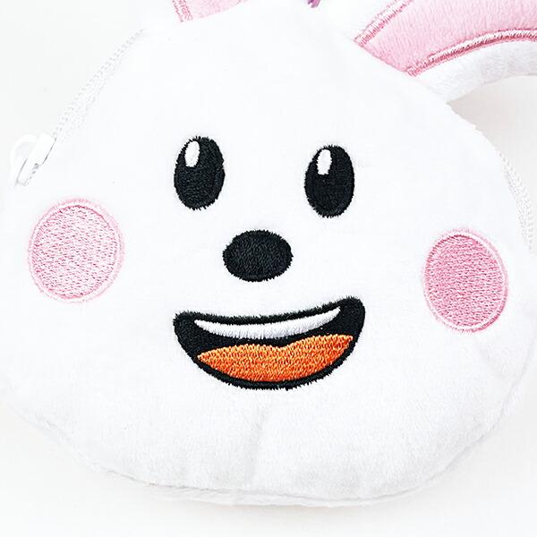 たべっ子どうぶつ THE MOVIE カラビナ付きぬいぐるファスナーマスコット うさぎちゃん ポーチ 小物入れ 商品画像2：キャラグッズPERFECT WORLD TOKYO