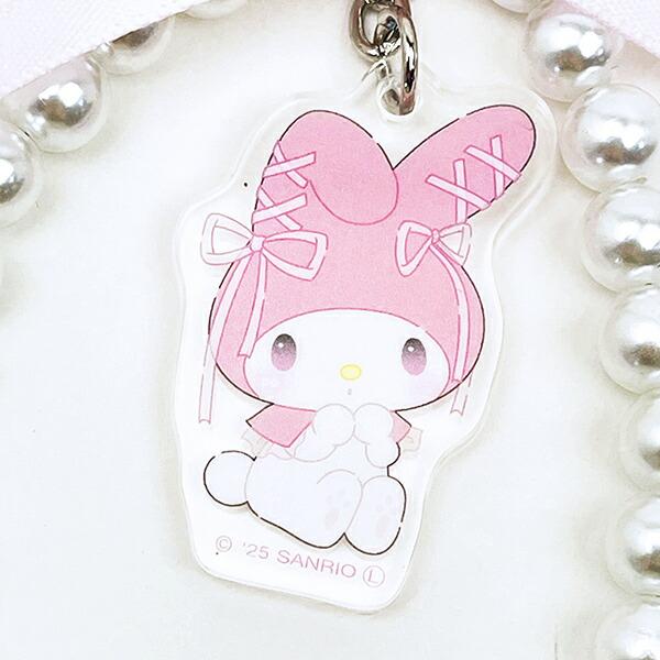 サンリオ マイメロディ リボンパールキーチェーン バレエコア  Sanrio 商品画像2：キャラグッズPERFECT WORLD TOKYO