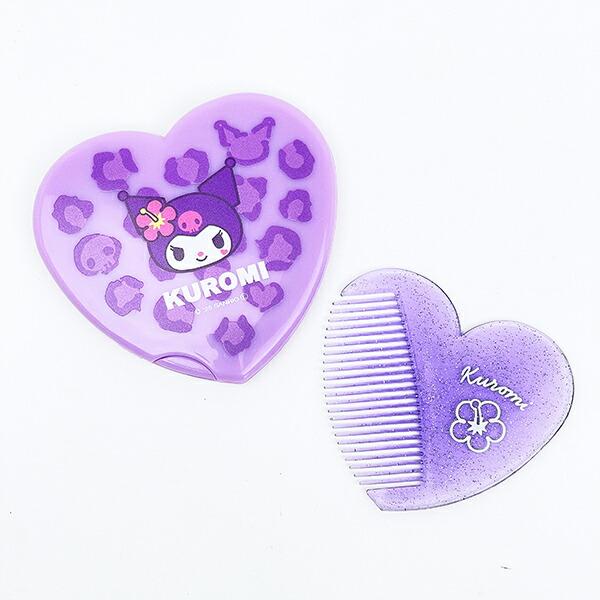サンリオ クロミ Ｙ2Ｋ ハート型ミラーコーム 日本製 鏡 くし Sanrio