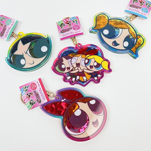 パワーパフガールズ ホロキラキーホルダー ブロッサム ピンク 商品画像4：キャラグッズPERFECT WORLD TOKYO