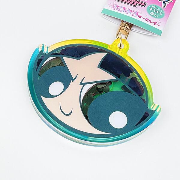 パワーパフガールズ ホロキラキーホルダー バターカップ グリーン 商品画像2：キャラグッズPERFECT WORLD TOKYO