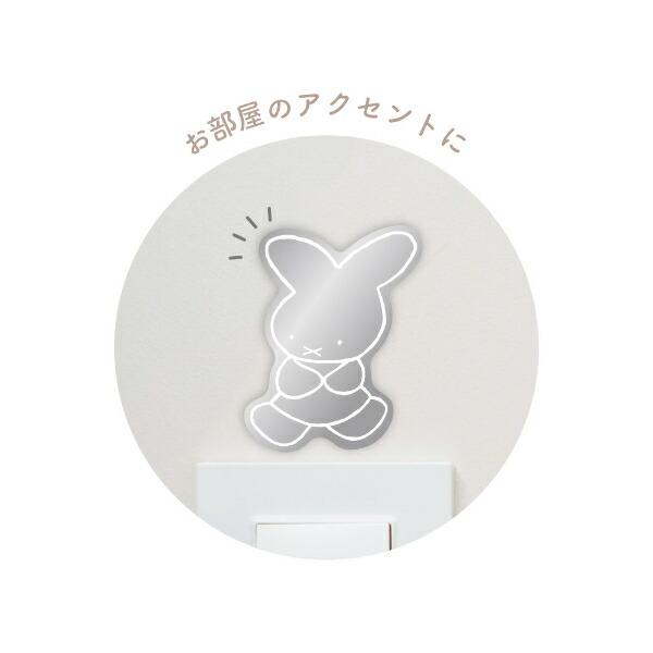 ミッフィー miffy 70th ホワイト デコレーションミラー 鏡 商品画像2：キャラグッズPERFECT WORLD TOKYO