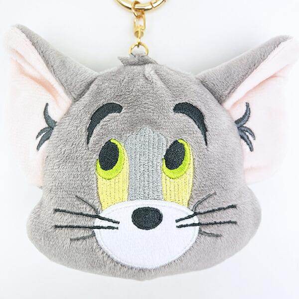 トムとジェリー トム カラビナ付きぬいぐるみファスナーマスコット (おすましフェイス) キーホルダー 商品画像2：キャラグッズPERFECT WORLD TOKYO