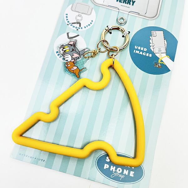 トムとジェリー トム チーズ型スマホストラップ スマホアクセサリー 商品画像2：キャラグッズPERFECT WORLD TOKYO