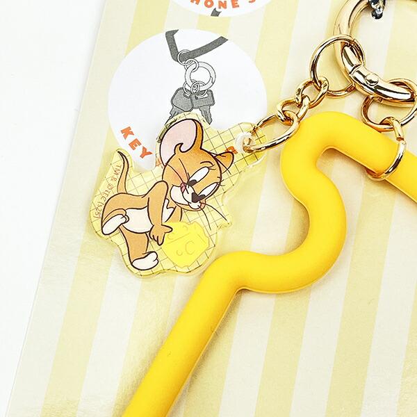 トムとジェリー ジェリー チーズ型スマホストラップ スマホアクセサリー 商品画像3：キャラグッズPERFECT WORLD TOKYO