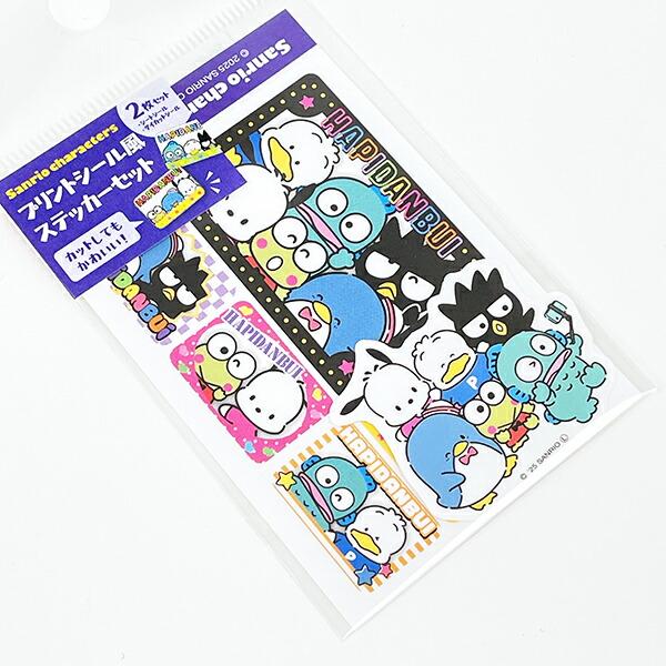 サンリオ はぴだんぶい プリントシール風ステッカーセット 日本製 Sanrio 商品画像3：キャラグッズPERFECT WORLD TOKYO