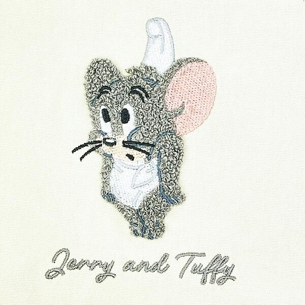 トムとジェリー タフィー サガラ刺繍巾着ポーチ 商品画像2：キャラグッズPERFECT WORLD TOKYO