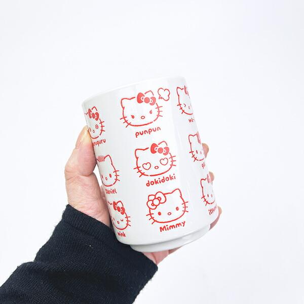 サンリオキャラクターズ ハローキティ 湯のみ いろいろフェイス 日本製 Sanrio 商品画像4：キャラグッズPERFECT WORLD TOKYO
