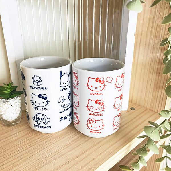 サンリオキャラクターズ ハローキティ 湯のみ いろいろフェイス 日本製 Sanrio 商品画像6：キャラグッズPERFECT WORLD TOKYO